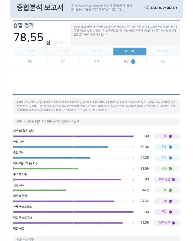 종합분석 보고서